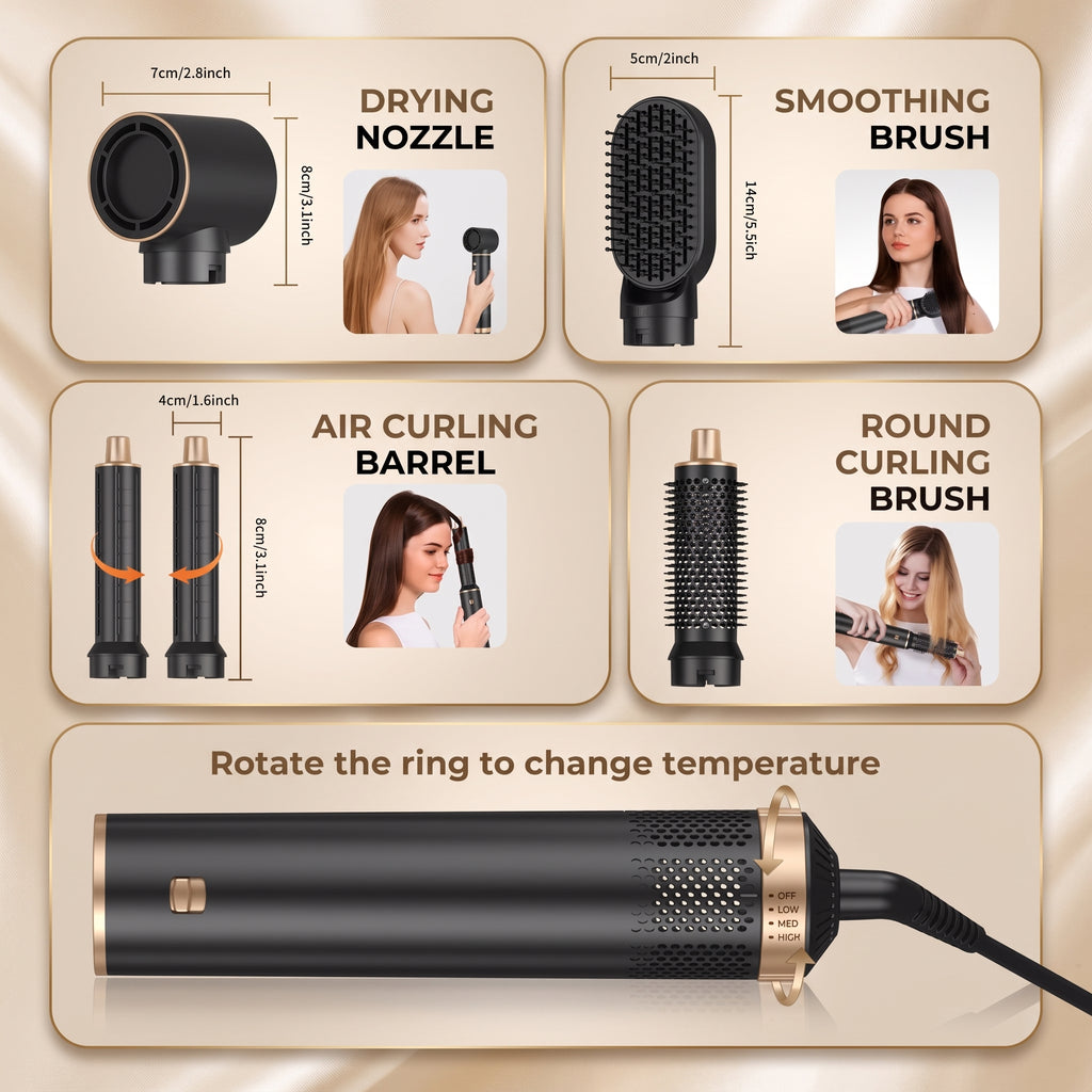 ZAVIO AirCurl: Twist Air Curler and Styling Set